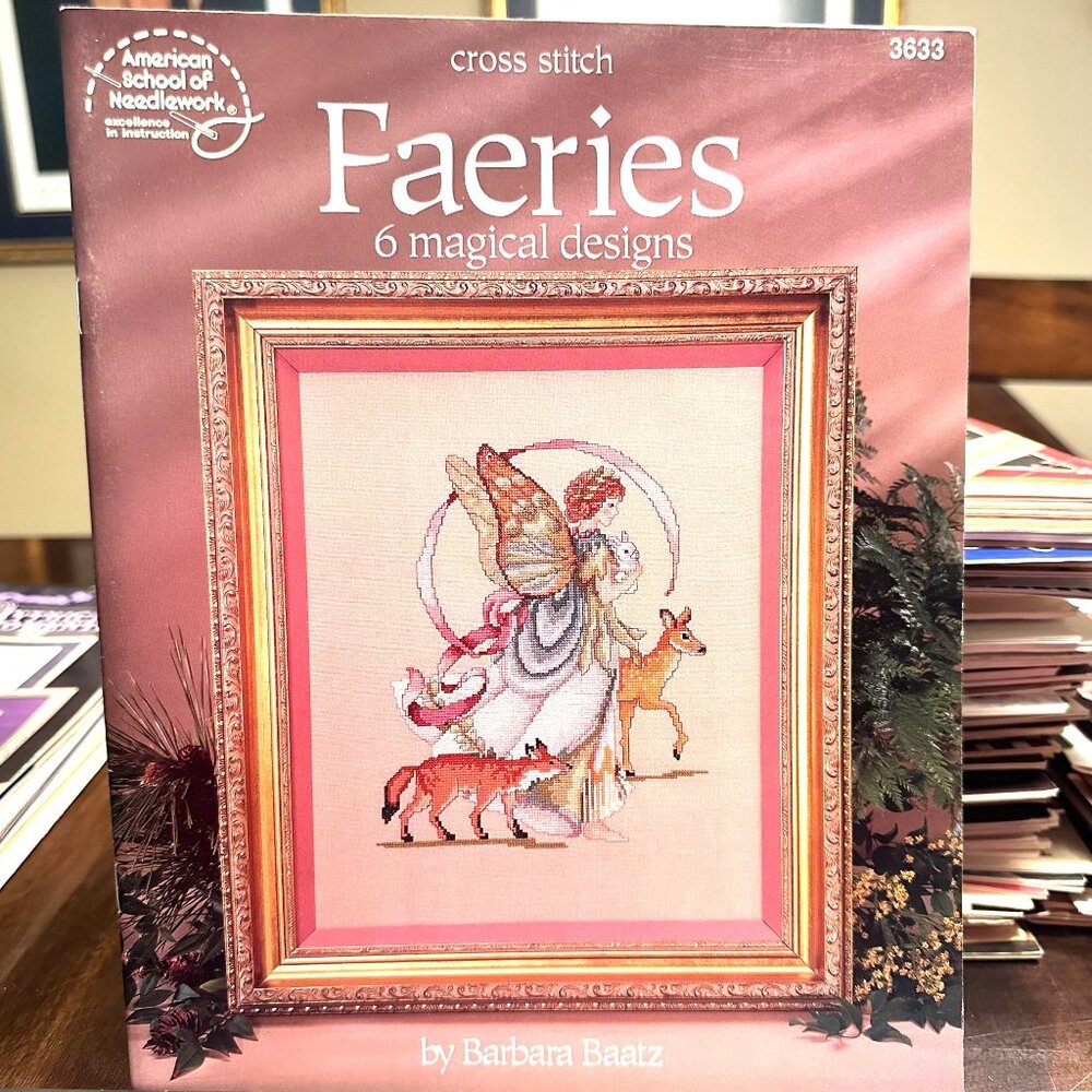 Faeries Cross Stitch Book By Barbara Baatz With 6 Magical Designs